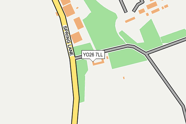 YO26 7LL map - OS OpenMap – Local (Ordnance Survey)