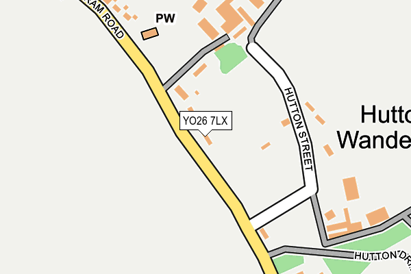 YO26 7LX map - OS OpenMap – Local (Ordnance Survey)