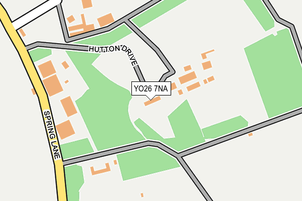 YO26 7NA map - OS OpenMap – Local (Ordnance Survey)
