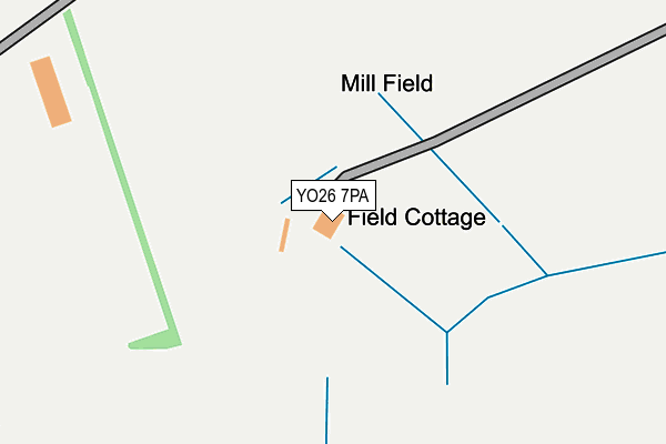 YO26 7PA map - OS OpenMap – Local (Ordnance Survey)