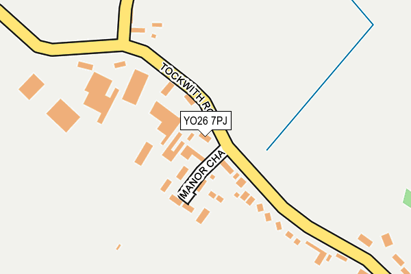 YO26 7PJ map - OS OpenMap – Local (Ordnance Survey)