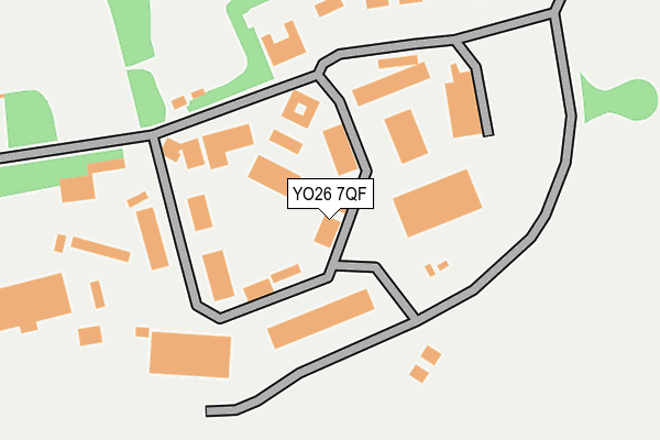 YO26 7QF map - OS OpenMap – Local (Ordnance Survey)