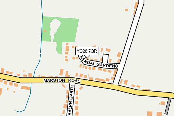 YO26 7QR map - OS OpenMap – Local (Ordnance Survey)