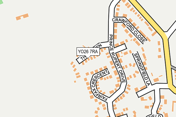 YO26 7RA map - OS OpenMap – Local (Ordnance Survey)