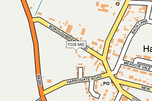 YO26 8AD map - OS OpenMap – Local (Ordnance Survey)