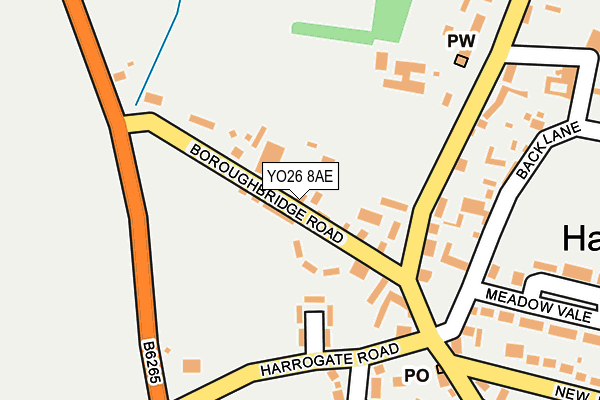 YO26 8AE map - OS OpenMap – Local (Ordnance Survey)