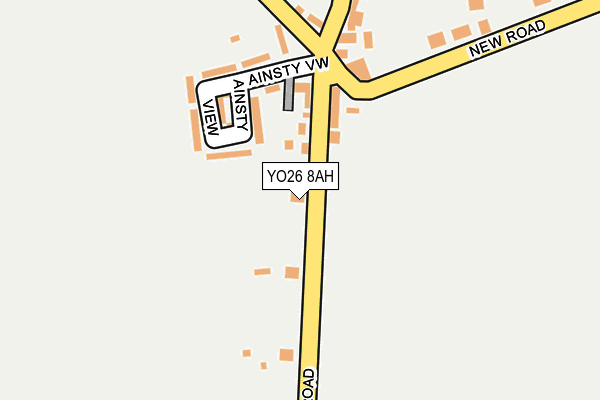 YO26 8AH map - OS OpenMap – Local (Ordnance Survey)