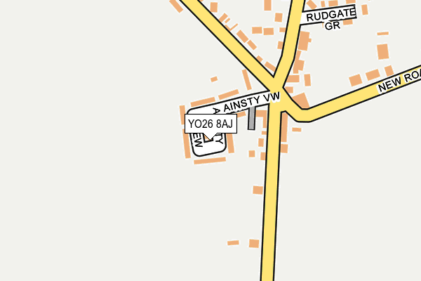 YO26 8AJ map - OS OpenMap – Local (Ordnance Survey)