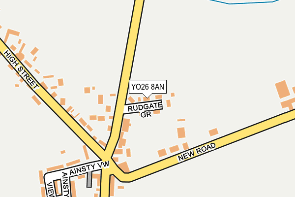 YO26 8AN map - OS OpenMap – Local (Ordnance Survey)