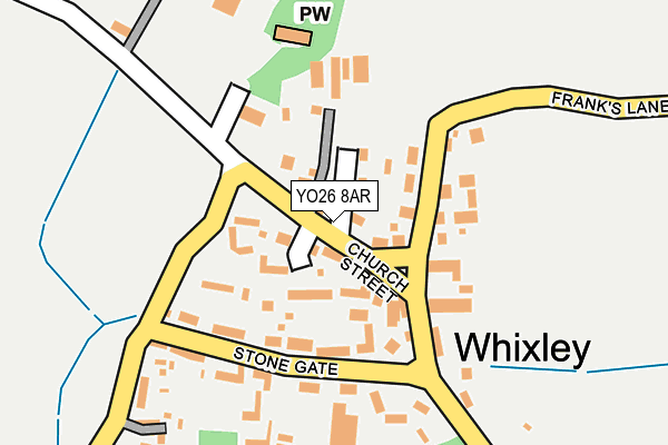 YO26 8AR map - OS OpenMap – Local (Ordnance Survey)