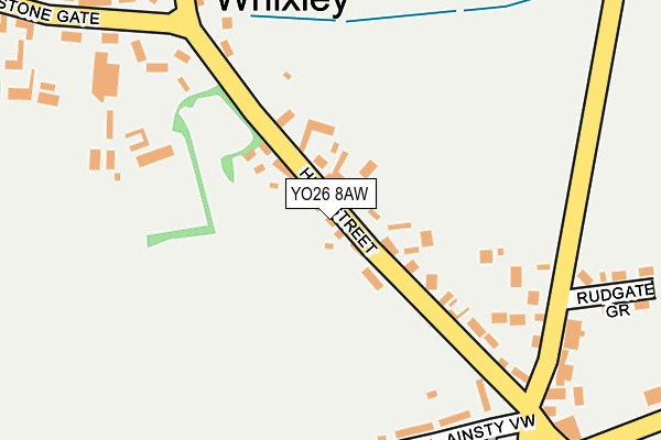 YO26 8AW map - OS OpenMap – Local (Ordnance Survey)