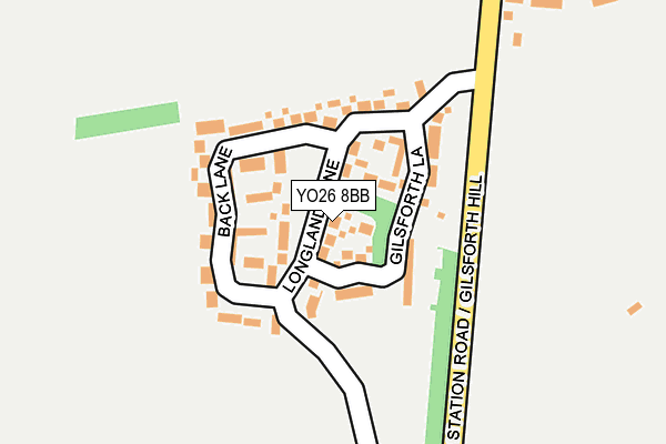YO26 8BB map - OS OpenMap – Local (Ordnance Survey)