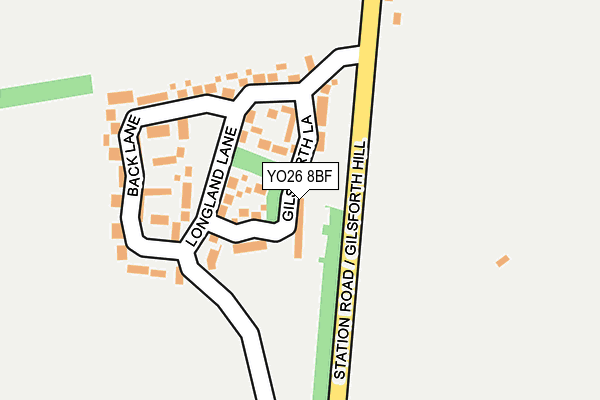 YO26 8BF map - OS OpenMap – Local (Ordnance Survey)