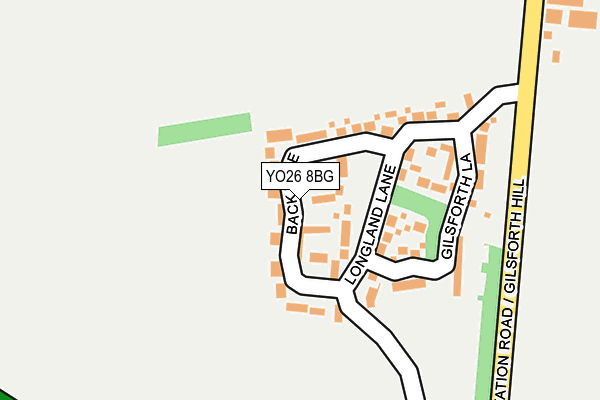 YO26 8BG map - OS OpenMap – Local (Ordnance Survey)