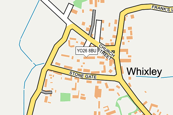 YO26 8BU map - OS OpenMap – Local (Ordnance Survey)