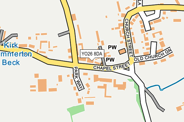 YO26 8DA map - OS OpenMap – Local (Ordnance Survey)