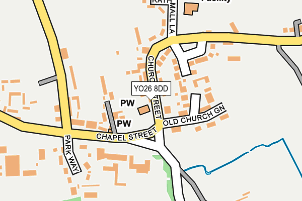 YO26 8DD map - OS OpenMap – Local (Ordnance Survey)