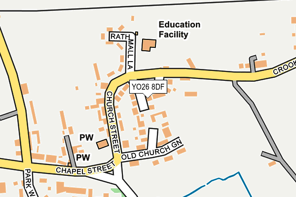 YO26 8DF map - OS OpenMap – Local (Ordnance Survey)