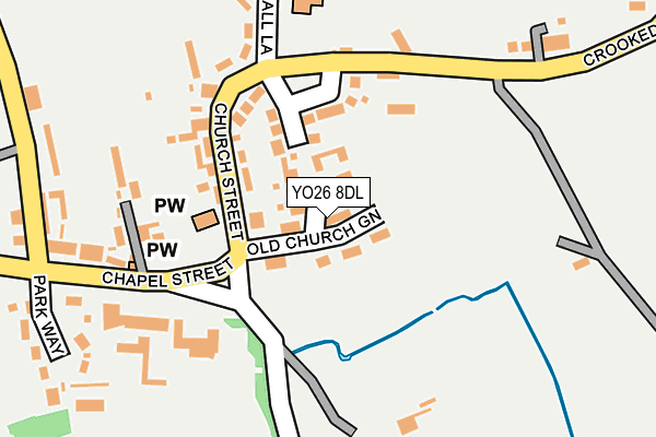 YO26 8DL map - OS OpenMap – Local (Ordnance Survey)