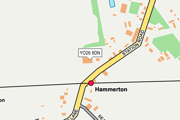 YO26 8DN map - OS OpenMap – Local (Ordnance Survey)