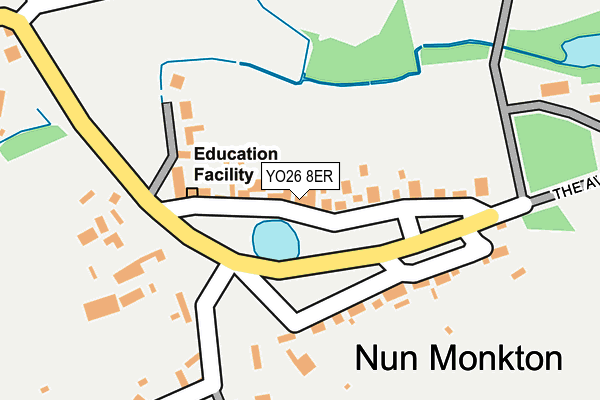 YO26 8ER map - OS OpenMap – Local (Ordnance Survey)