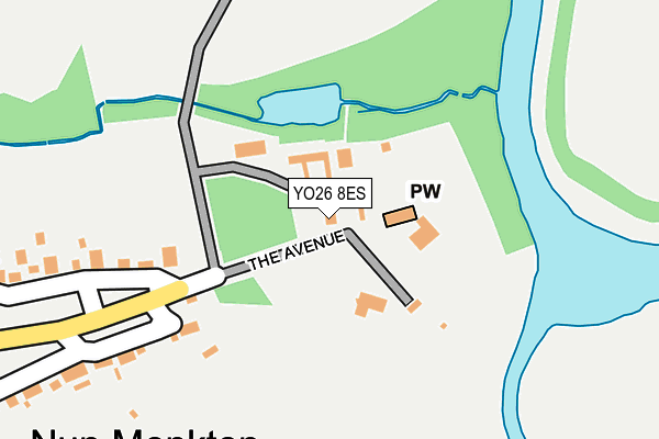 YO26 8ES map - OS OpenMap – Local (Ordnance Survey)