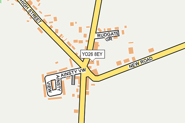 YO26 8EY map - OS OpenMap – Local (Ordnance Survey)