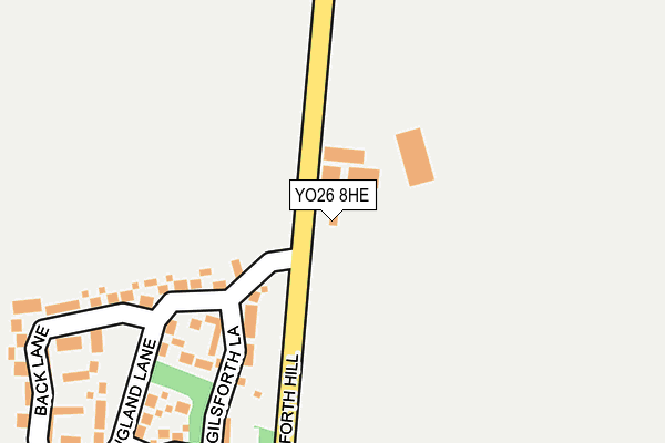 YO26 8HE map - OS OpenMap – Local (Ordnance Survey)