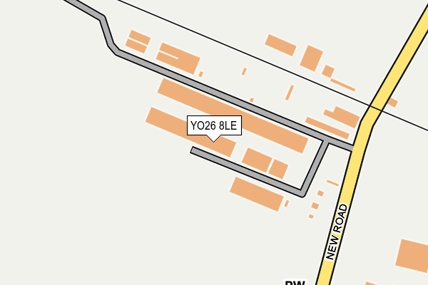 YO26 8LE map - OS OpenMap – Local (Ordnance Survey)