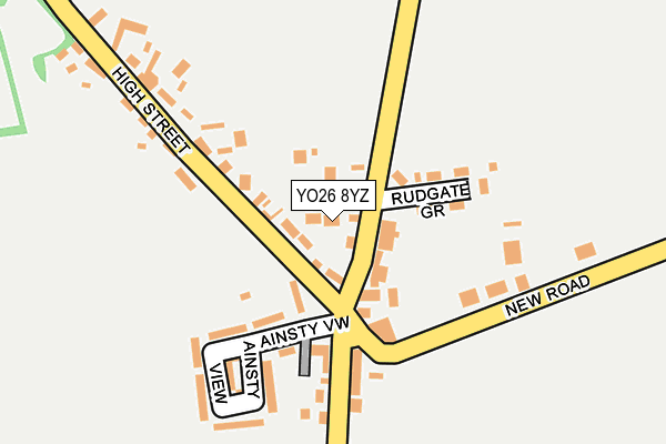 YO26 8YZ map - OS OpenMap – Local (Ordnance Survey)