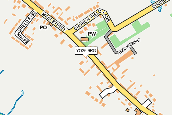 YO26 9RG map - OS OpenMap – Local (Ordnance Survey)