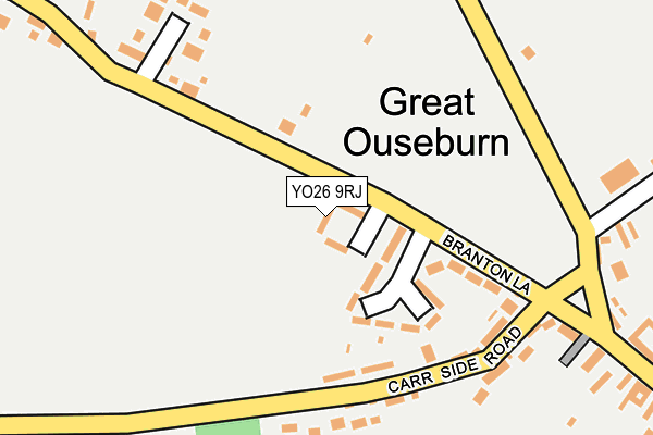 YO26 9RJ map - OS OpenMap – Local (Ordnance Survey)