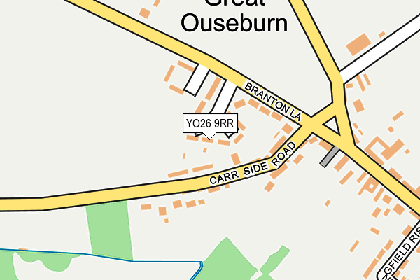 YO26 9RR map - OS OpenMap – Local (Ordnance Survey)