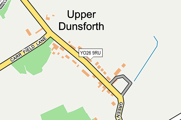 YO26 9RU map - OS OpenMap – Local (Ordnance Survey)