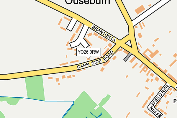 YO26 9RW map - OS OpenMap – Local (Ordnance Survey)