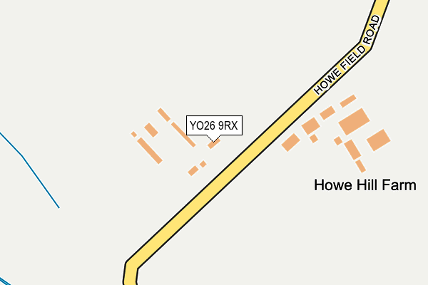 YO26 9RX map - OS OpenMap – Local (Ordnance Survey)