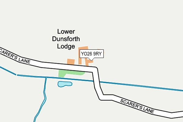 YO26 9RY map - OS OpenMap – Local (Ordnance Survey)