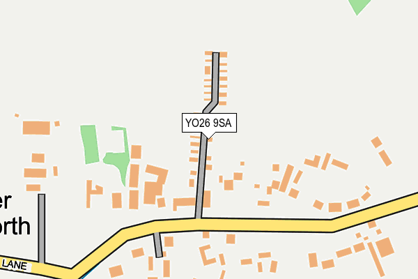YO26 9SA map - OS OpenMap – Local (Ordnance Survey)