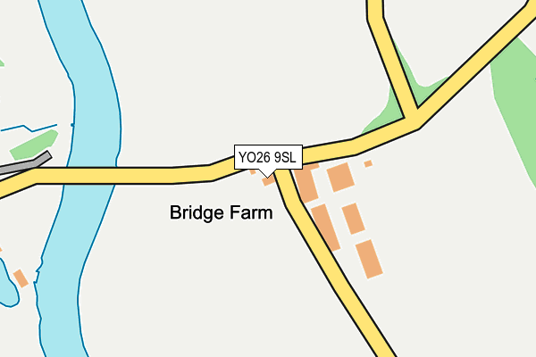 YO26 9SL map - OS OpenMap – Local (Ordnance Survey)