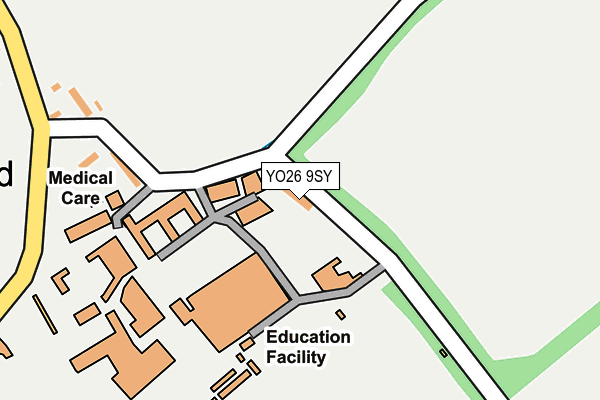 YO26 9SY map - OS OpenMap – Local (Ordnance Survey)