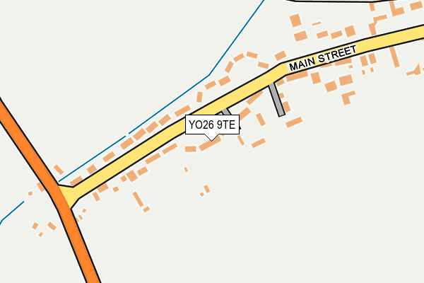 YO26 9TE map - OS OpenMap – Local (Ordnance Survey)