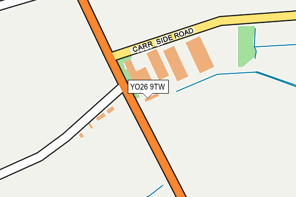 YO26 9TW map - OS OpenMap – Local (Ordnance Survey)
