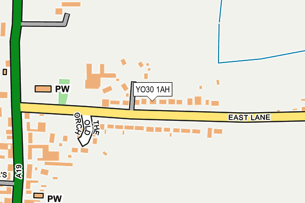 YO30 1AH map - OS OpenMap – Local (Ordnance Survey)