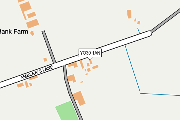 YO30 1AN map - OS OpenMap – Local (Ordnance Survey)