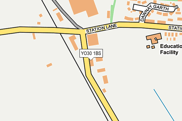 YO30 1BS map - OS OpenMap – Local (Ordnance Survey)