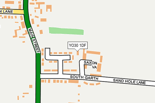 YO30 1DF map - OS OpenMap – Local (Ordnance Survey)