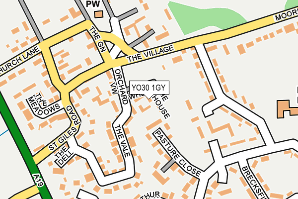 YO30 1GY map - OS OpenMap – Local (Ordnance Survey)