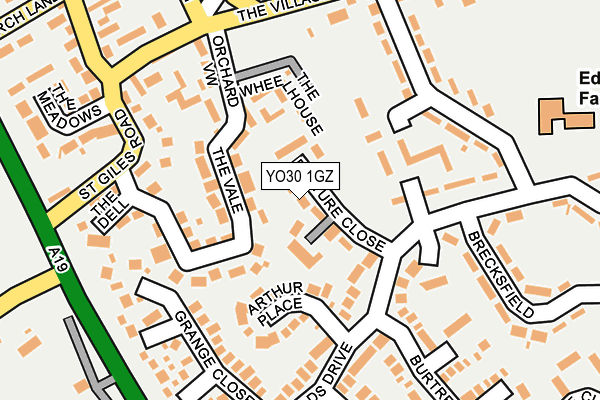 YO30 1GZ map - OS OpenMap – Local (Ordnance Survey)