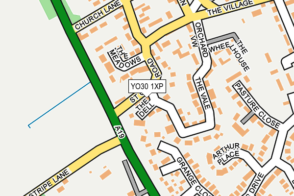 YO30 1XP map - OS OpenMap – Local (Ordnance Survey)