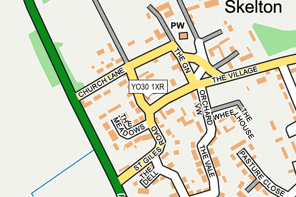 YO30 1XR map - OS OpenMap – Local (Ordnance Survey)